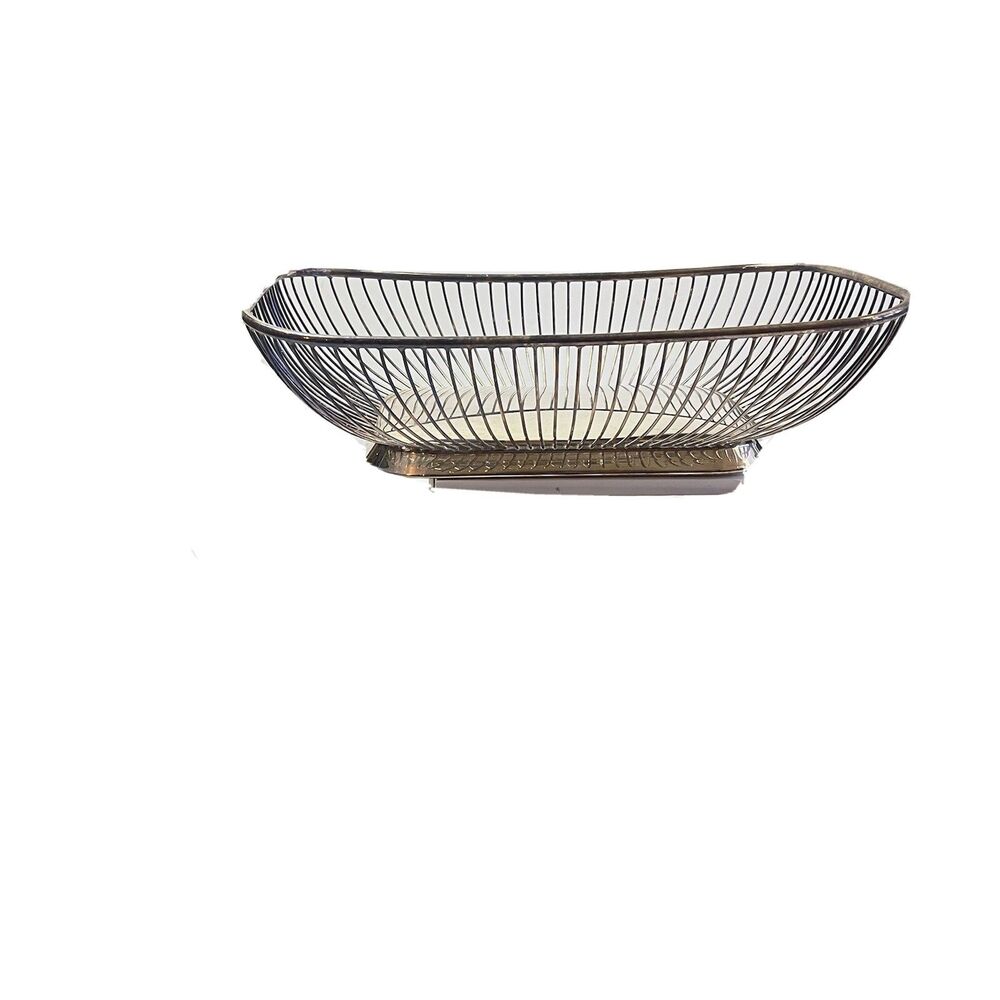 Gorham Silver EP Vintage Plated Basket Vented Sides Bread Fruit #YC747
